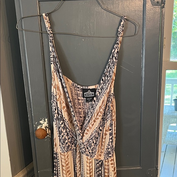 Angie Women's Maxi Dress - Black and Cream - Picture 1 of 4